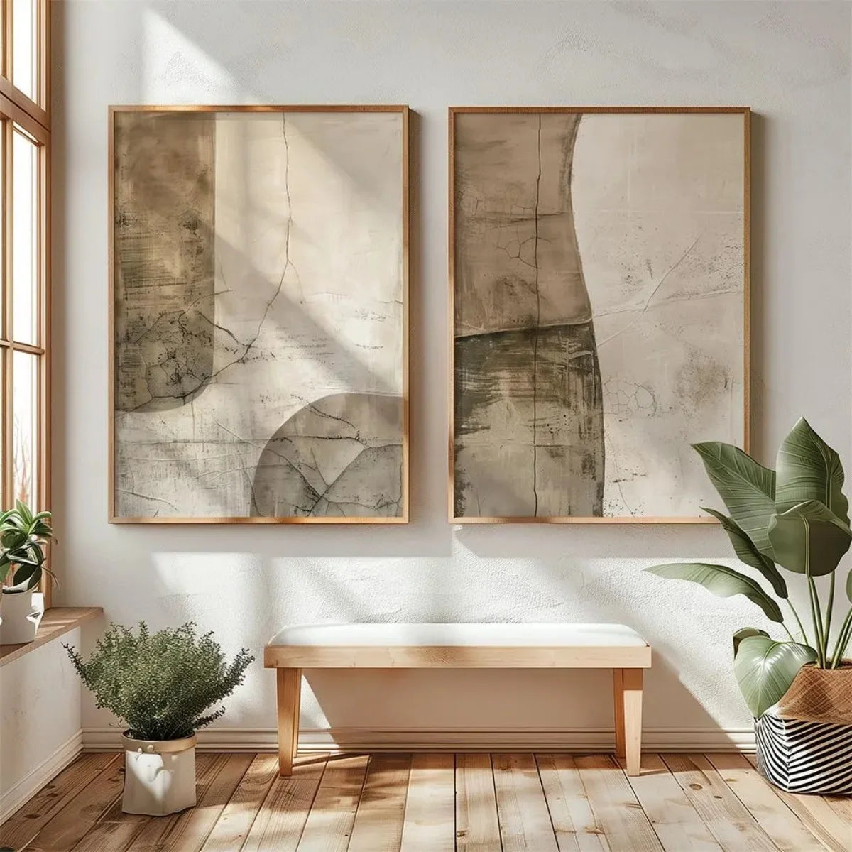Wabi Sabi Mountains Canvas Print Set of 2, view 18