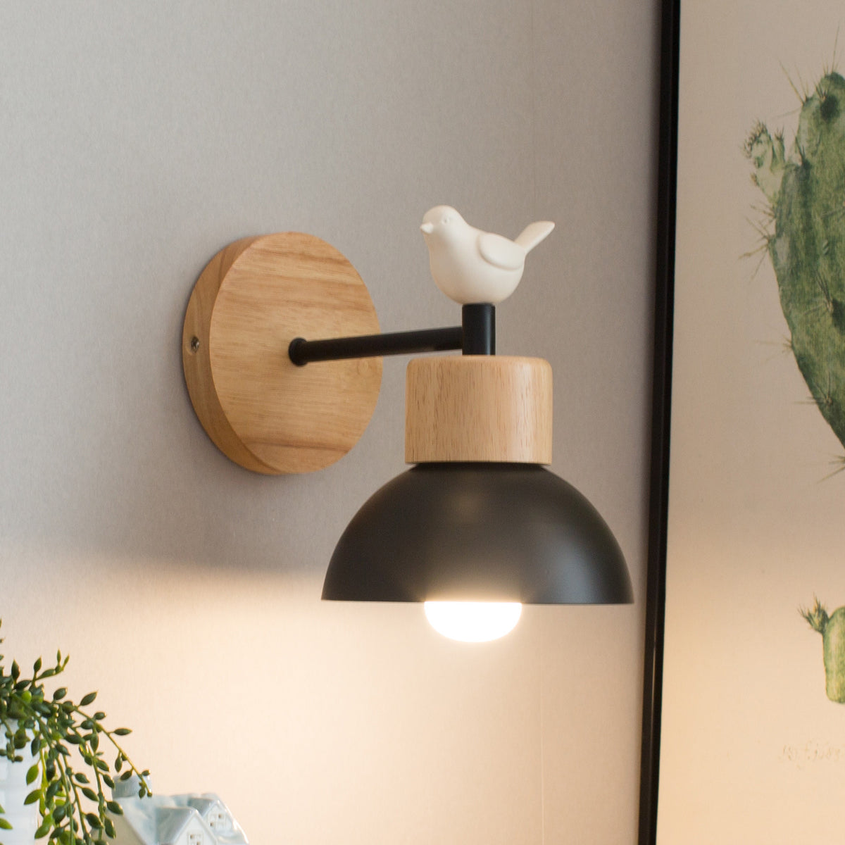 Nordic Wood Wall Light
