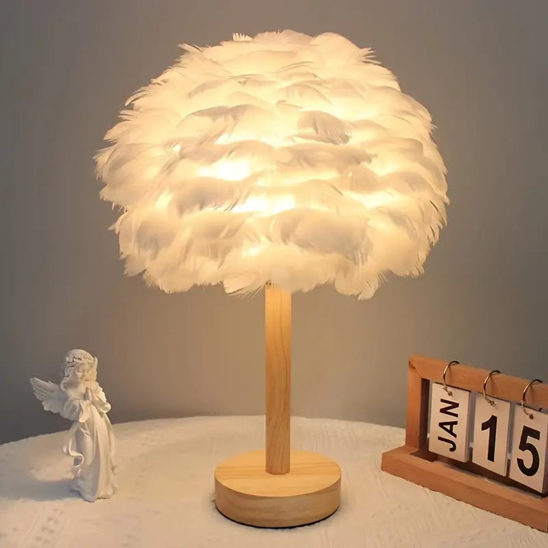 Feather Table Lamp