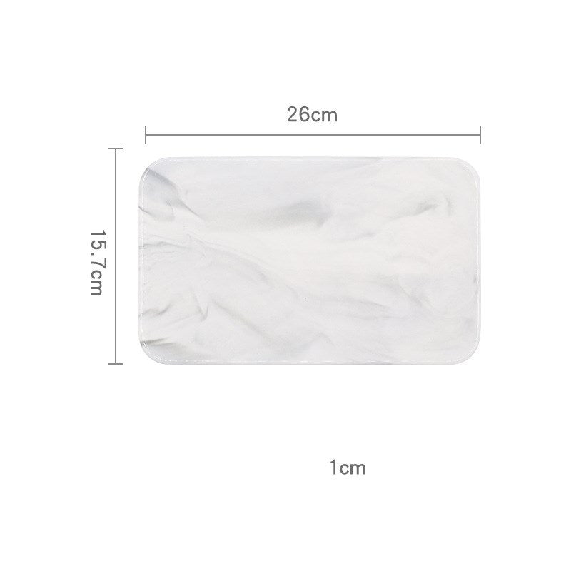 Marble-Pattern Porcelain Tray