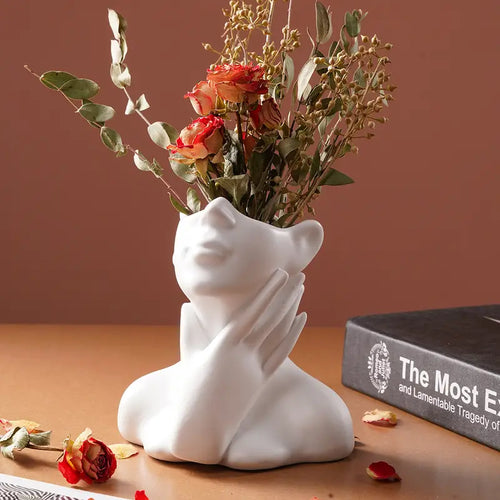 Half-Portrait Porcelain Vase