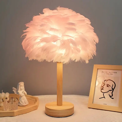 Feather Table Lamp