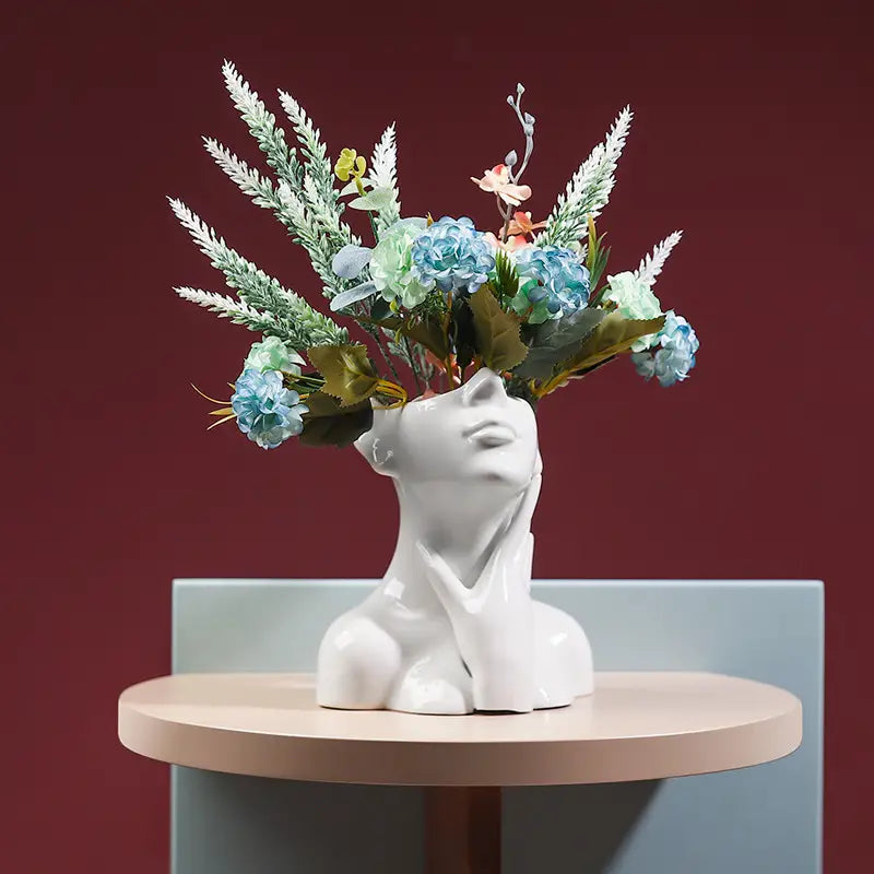 Half-Portrait Porcelain Vase