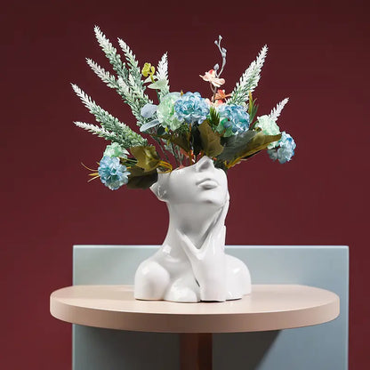Half-Portrait Porcelain Vase