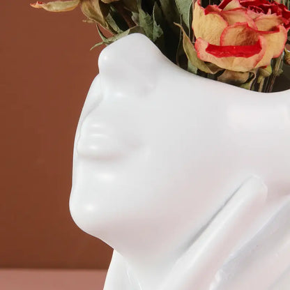 Half-Portrait Porcelain Vase