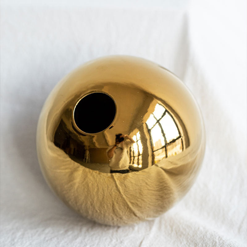 Gold Sphere Vase, view 4