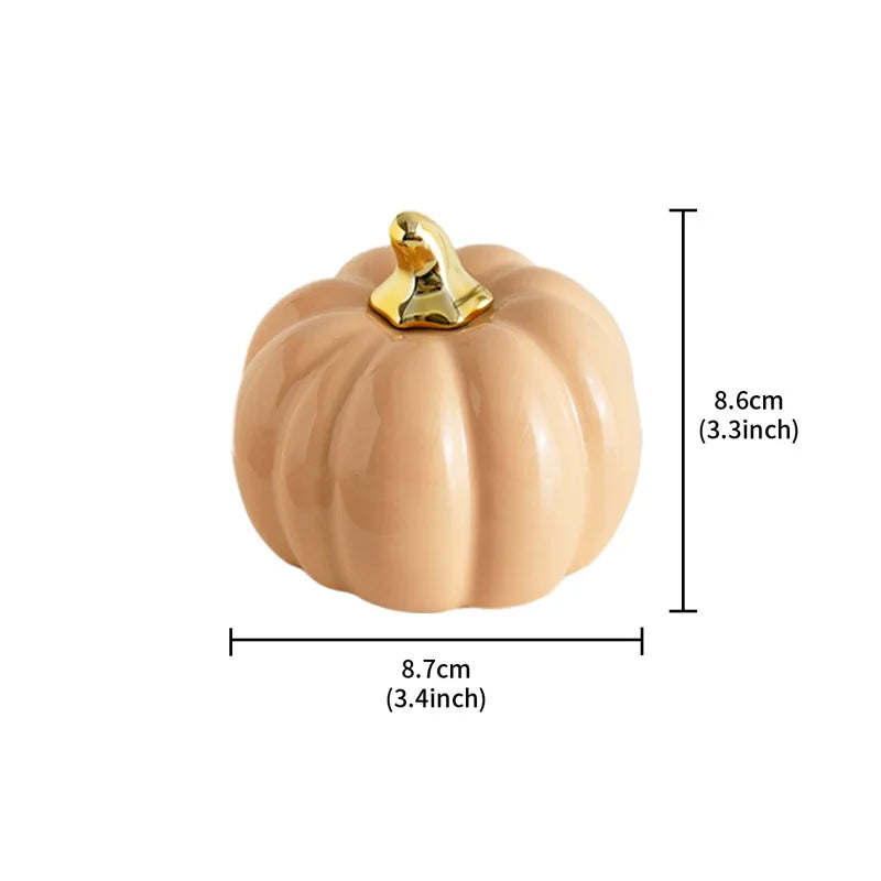 Nordic Ceramic Pumpkin Figurine, view 8