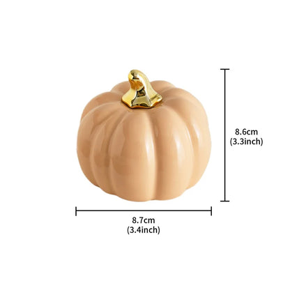 Nordic Ceramic Pumpkin Figurine, view 8