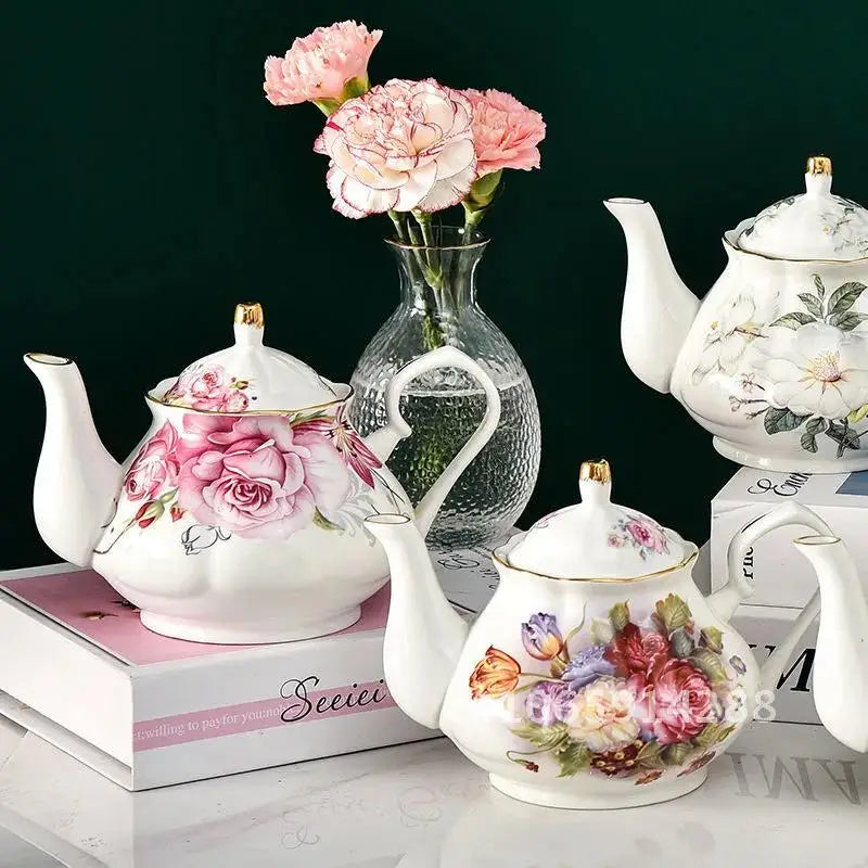 European porcelain teapot, view 1