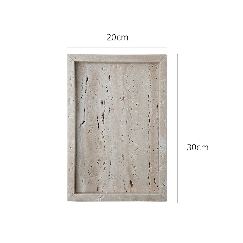 Travertine Stone Vanity Tray, view 7
