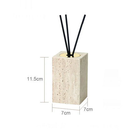 Beige travertine bathroom accessory set, view 19