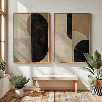 Wabi Sabi Mountains Canvas Print Set of 2, view 17