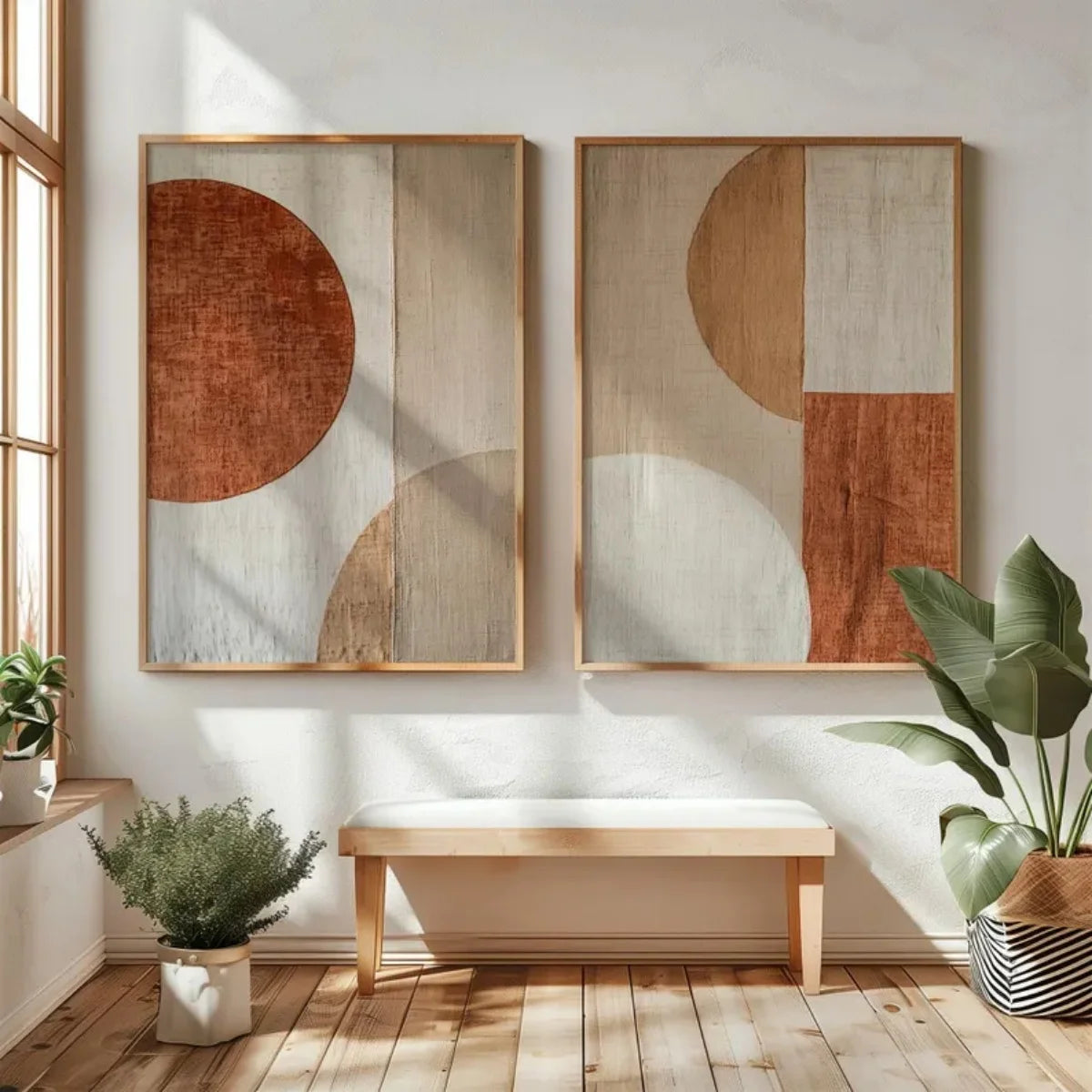 Wabi Sabi Mountains Canvas Print Set of 2, view 7