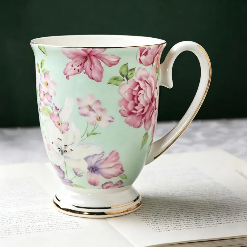 Bone china coffee cup, view 4