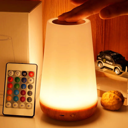 Aurora Touch Table Lamp – Rechargeable, Color-Changing