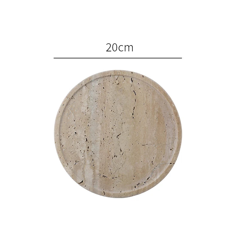Travertine Stone Vanity Tray, view 9