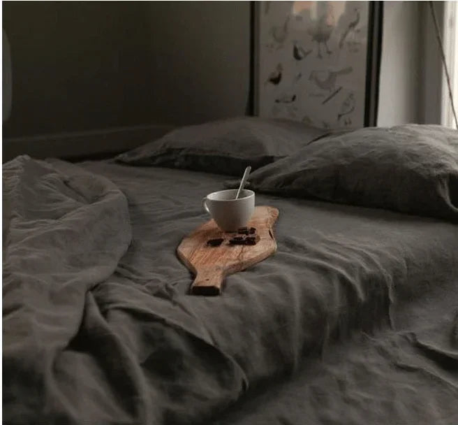 Stone-Washed Linen Flat Sheet, view 11