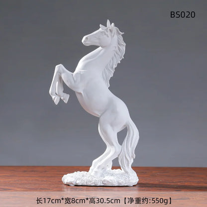 European Style Home Resin Victory Horse Statue