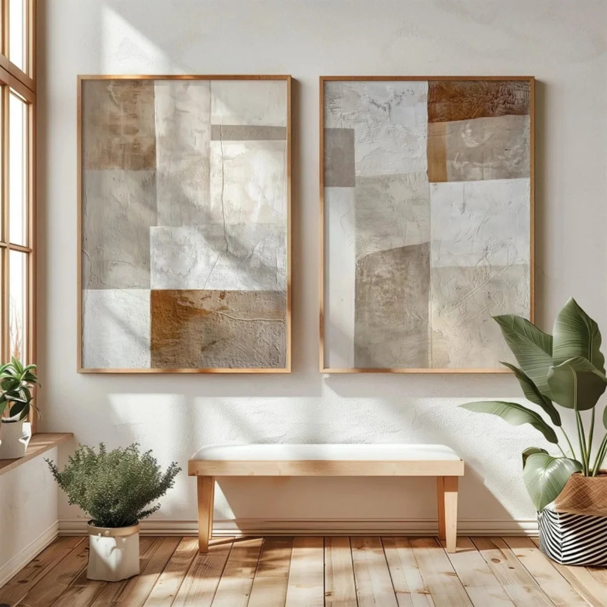 Wabi Sabi Mountains Canvas Print Set of 2, view 6