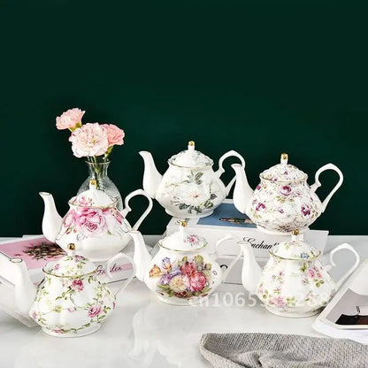 European porcelain teapot, view 3