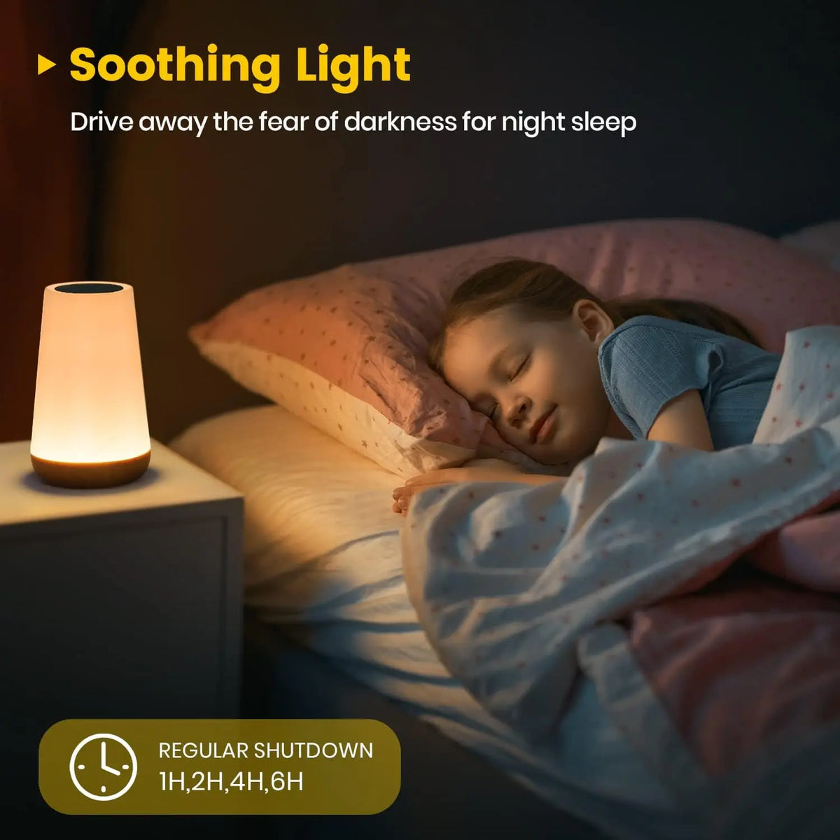 Aurora Touch Table Lamp – Rechargeable, Color-Changing