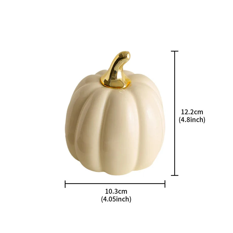 Nordic Ceramic Pumpkin Figurine, view 9