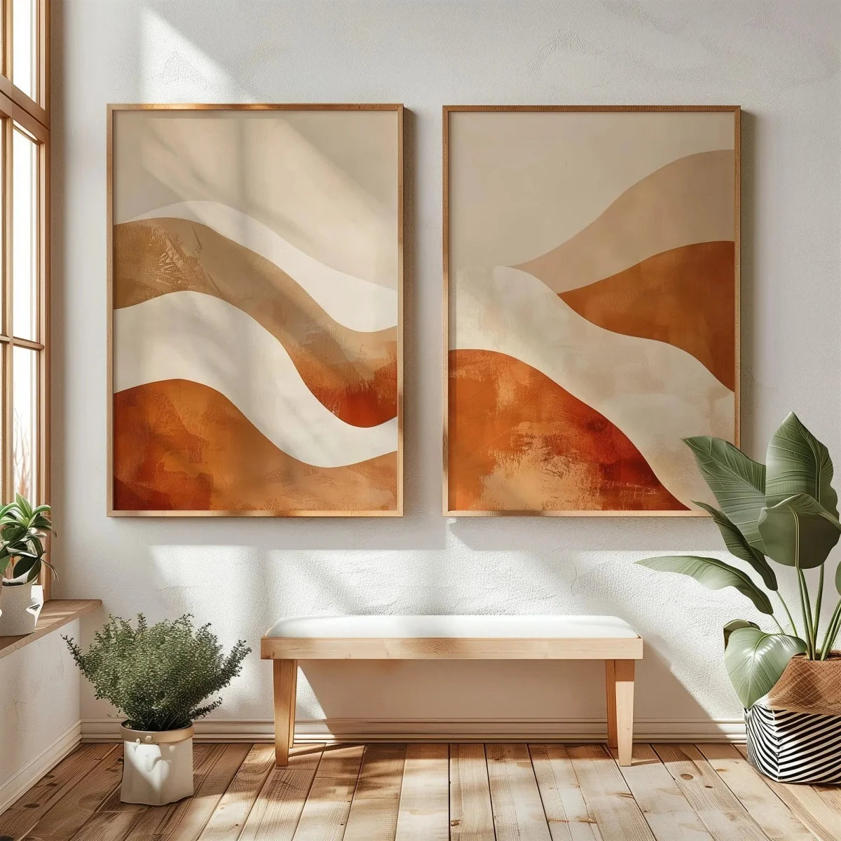 Wabi Sabi Mountains Canvas Print Set of 2, view 11