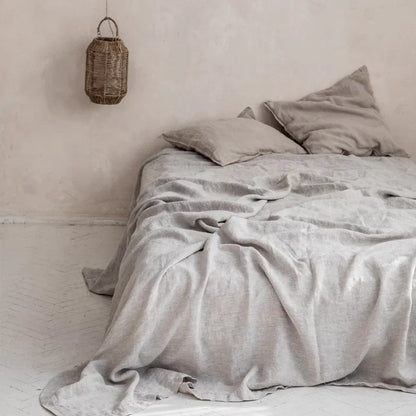 Stone-Washed Linen Flat Sheet, view 6