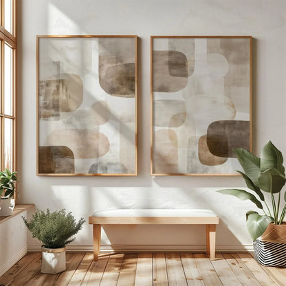 Wabi Sabi Mountains Canvas Print Set of 2, view 14