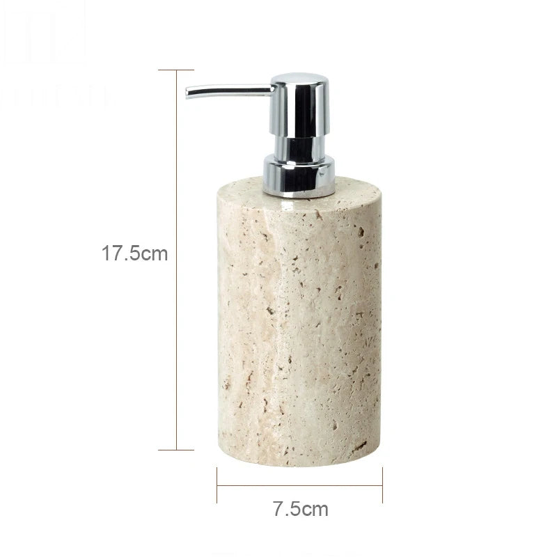 Travertine Bathroom Accessory Set