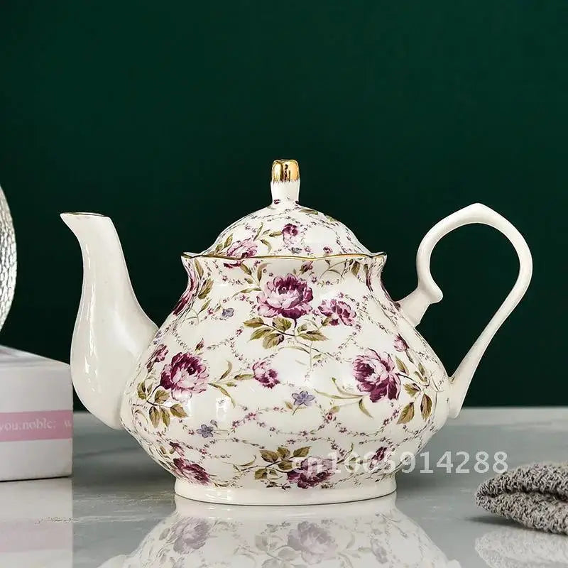 European porcelain teapot, view 5