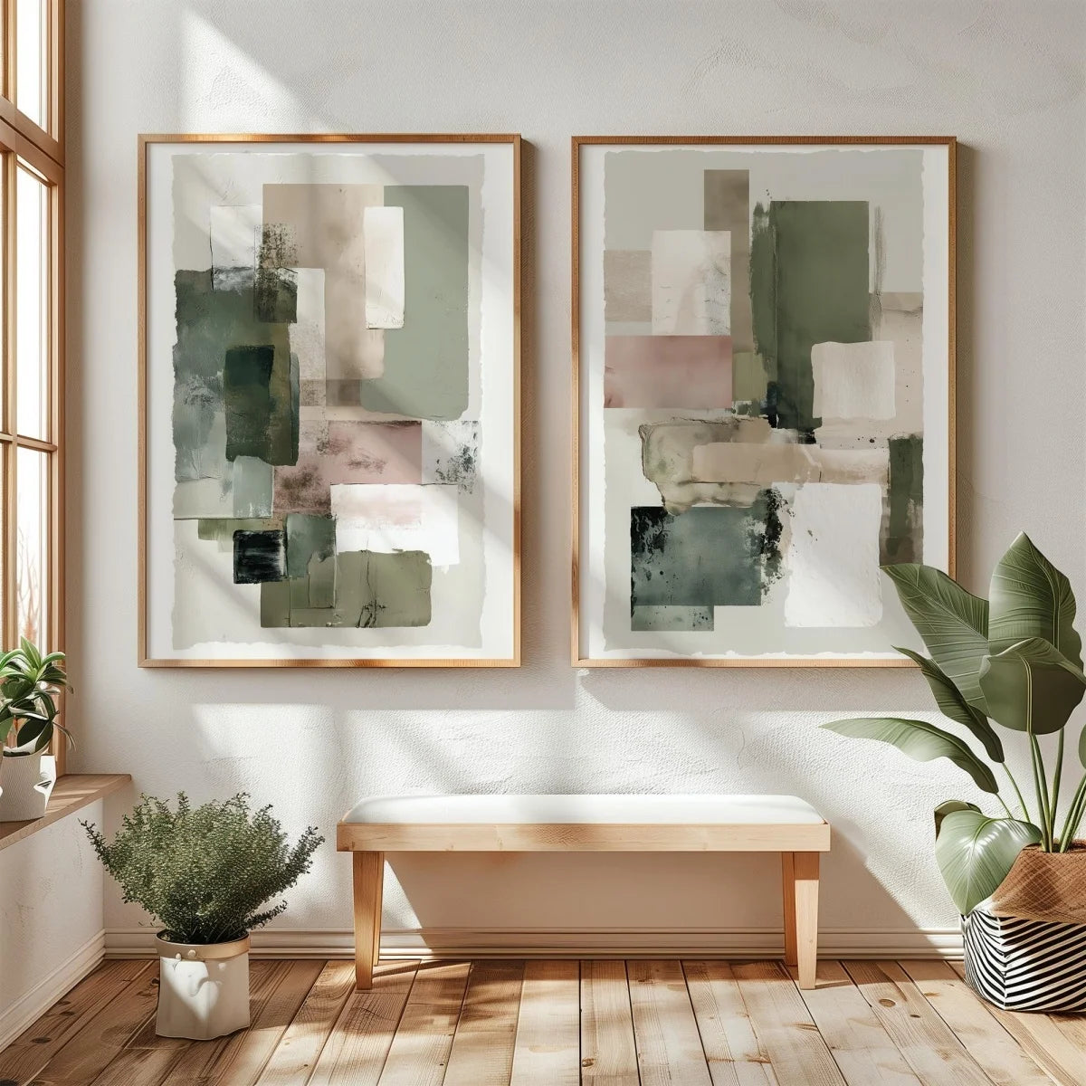 Wabi Sabi Mountains Canvas Print Set of 2, view 12