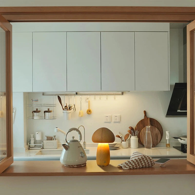 Wooden Mushroom Light, view 6