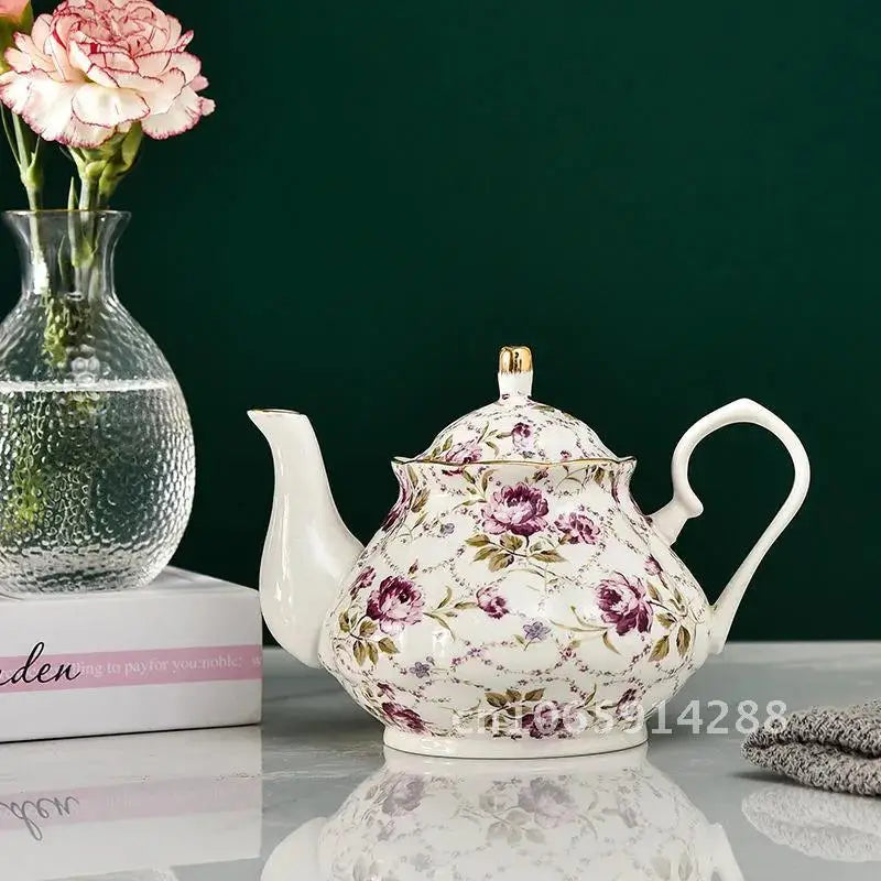 European porcelain teapot, view 2