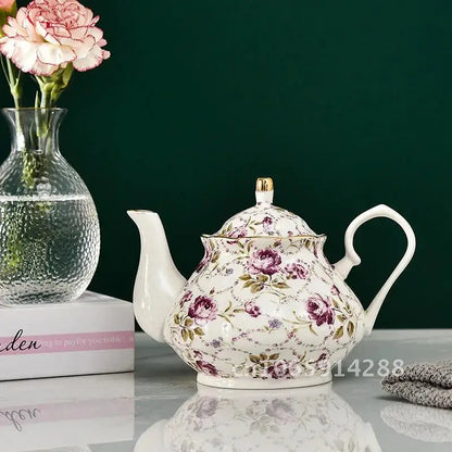 European porcelain teapot, view 2