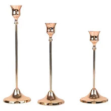 Vintage Metal Candle Holders (set of 3)