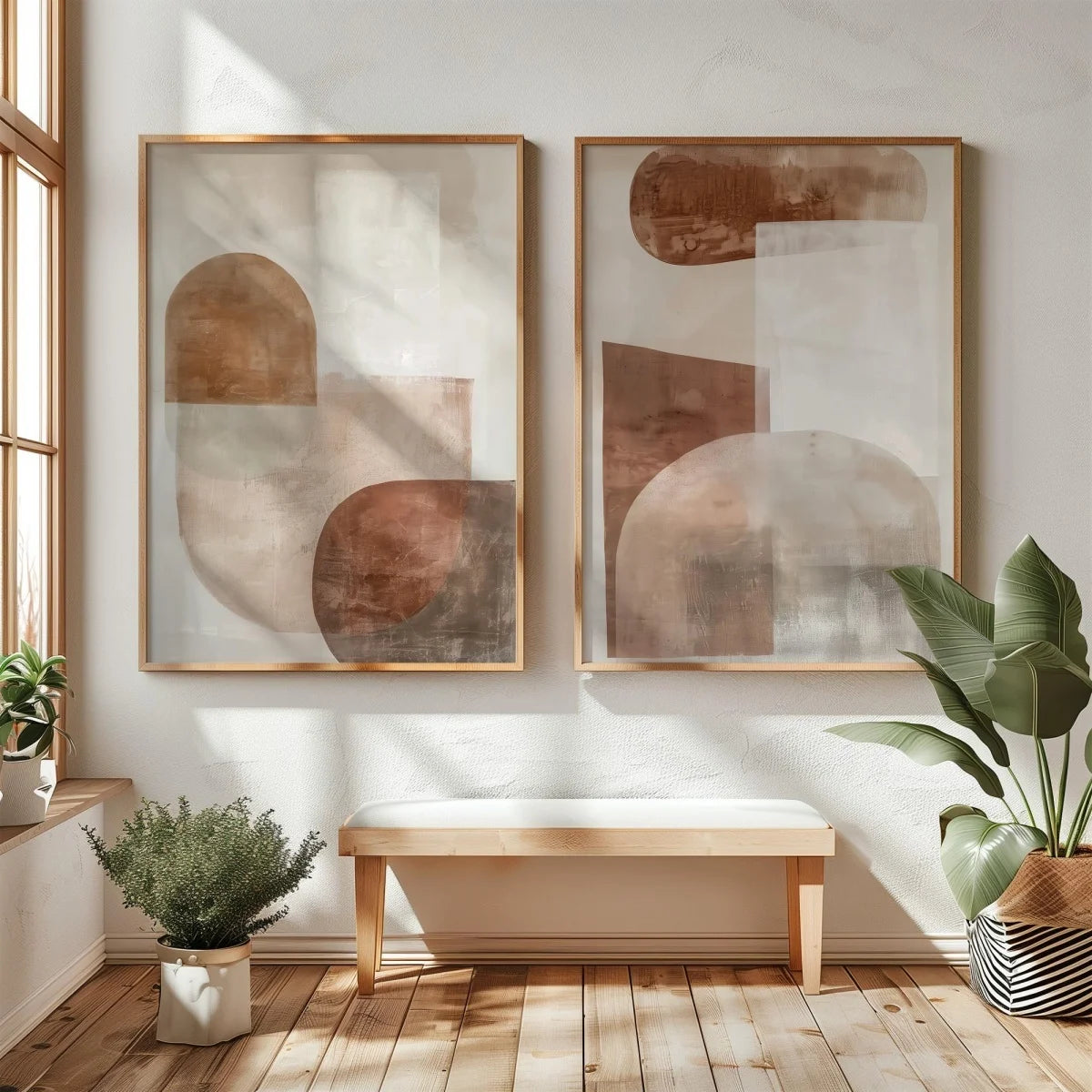 Wabi Sabi Mountains Canvas Print Set of 2, view 5