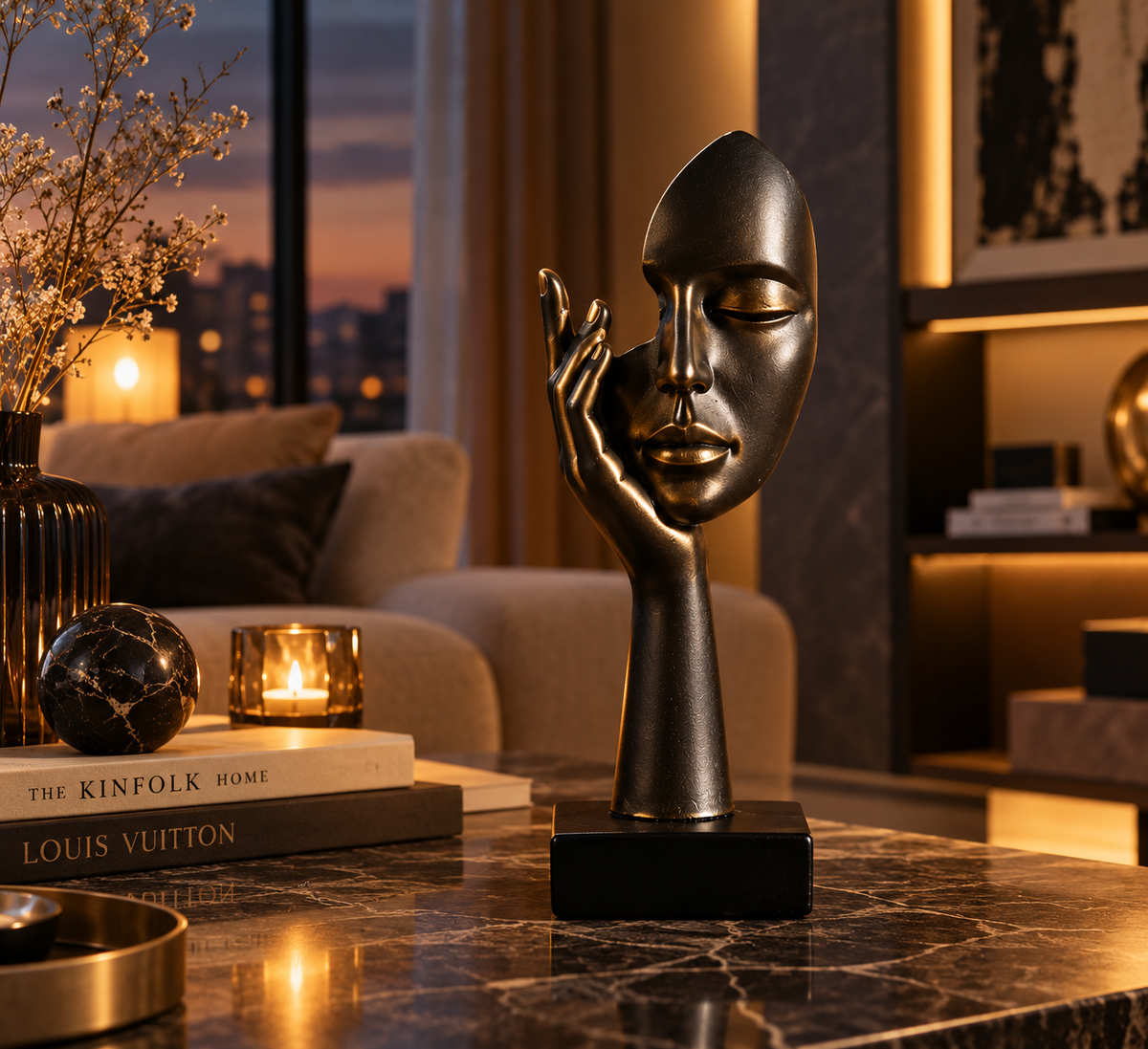 Nordic Resin Abstract Statue