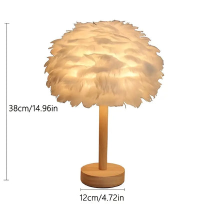 Feather Table Lamp