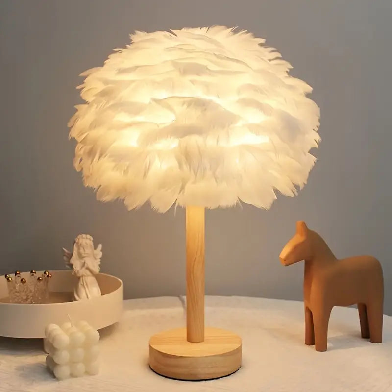 Feather Table Lamp