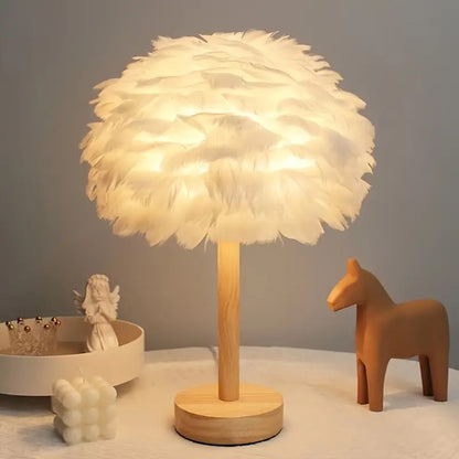 Feather Table Lamp